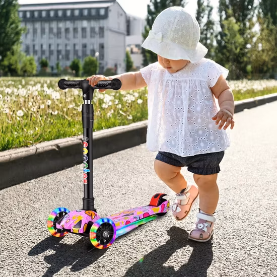 Wholesale Kick Scooter Kids for Sale Colorful Light Children Scooter